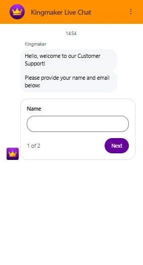 chat dal vivo kingmaker casino